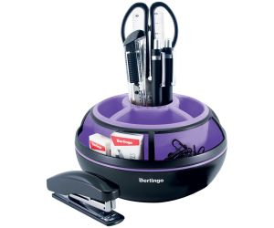 PRZYBORNIK OBROTOWY BERLINGO Z WYPOSAŻENIEM CZARNO FIOLETOWY 91105