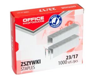 Zszywki OFFICE PRODUCTS, 23/17, 1000szt.