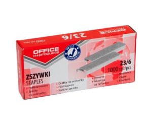 Zszywki OFFICE PRODUCTS, 23/6, 1000szt.