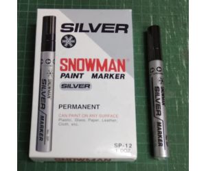 MARKER OLEJOWY SNOWMAN GRUBY SP12 1,5-3MM SREBRNY