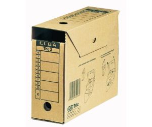 PUDŁO ARCHIWIZACYJNE ELBA A4/ 110 MM TRIC 2  BRĄZOWE E83411
