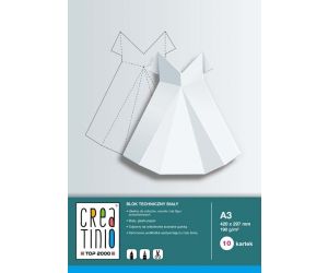 BLOK TECHNICZNY CREATINIO A3 BIAŁY 10k 400079850