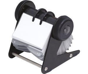 Wizytownik obrotowy DONAU, na 400 wizytówek, czarny