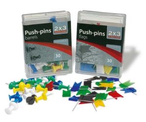 PINEZKI TABLICOWE 2X3 FLAGA OP-30SZT