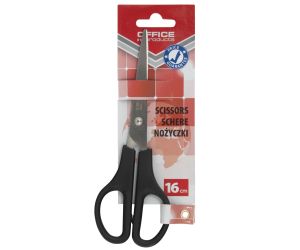 Nożyczki biurowe OFFICE PRODUCTS, klasyczne, 16cm, czarne