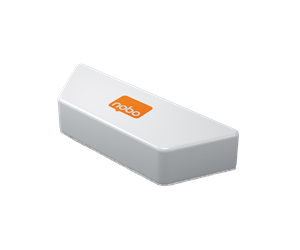 Gąbka do tablicy NOBO, magnetyczna, z wymiennym wkładem, biała