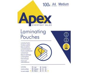 FOLIA LAMINACYJNA APEX A4/125 MIC 100 SZTUK.