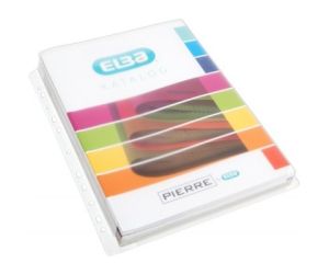 KOSZULKA GROSZKOWA ELBA A4 NA KATALOGI Z KLAPKĄ 180 MIC