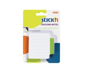 NOTES SAMOPRZYLEPNY STICK"N Z ZAKŁADKĄ 70X70 ZIELONY W LINIE