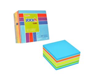 NOTES SAMOPRZYLEPNY STICK"N 76X76 MM MIX NIEBIESKO - ZIELONY 400 KARTEK