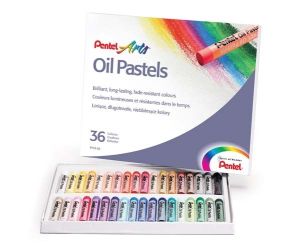PASTELE OLEJNE PENTEL 36 KOLORÓW PHN-36