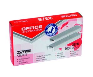 Zszywki OFFICE PRODUCTS, 23/8, 1000szt.