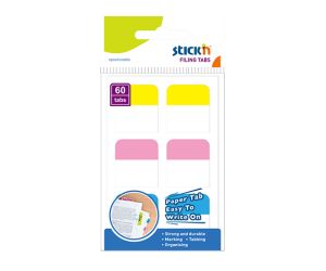 ZAKŁADKI INDEKSUJĄCE STICK"N PP 25X28MM 3 KOLORY