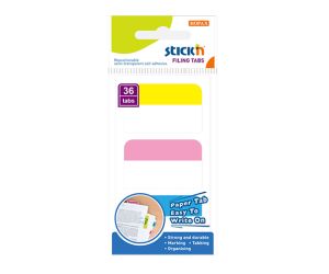 ZAKŁADKI INDEKSUJĄCE STICK"N PP 45X28MM 3 KOLORY