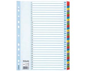 PRZEKŁADKA ESSELTE A4/31 MYLAR BIAŁA