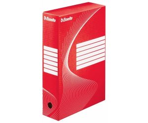 PUDŁO ARCHIWIZACYJNE ESSELTE BOXY A4/80 MM CZERWONE