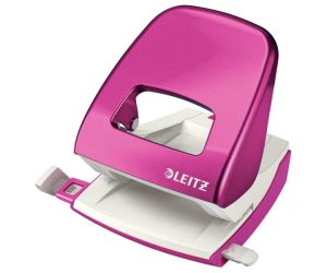 DZIURKACZ LEITZ 5008 DUŻY METALOWY RÓŻOWY DO 30 KARTEK