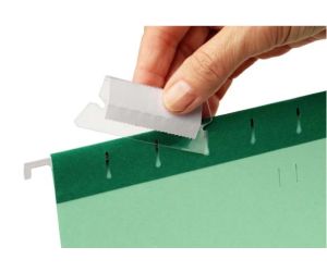 SZYLDZIKI WYMIENNE ESSELTE DO TECZEK ZAWIESZKOWYCH OP 25SZT