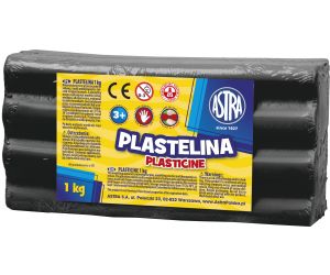 ASTRA PLASTELINA 1 KG CZARNA