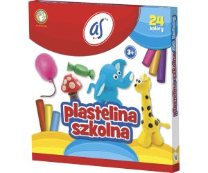 PLASTELINA SZKOLNA AS 24 KOLORY