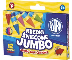 ASTRA KREDKI ŚWIECOWE 12 KOLORÓW JUMBO