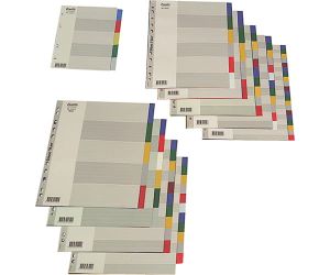 PRZEKŁADKI 1-5 BANTEX A4 PLASTIKOWA KOLOROWA  6005