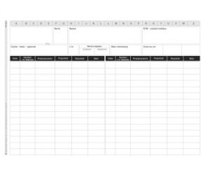DRUK KARTOTEKA MAGAZYNOWA  M&P A"50