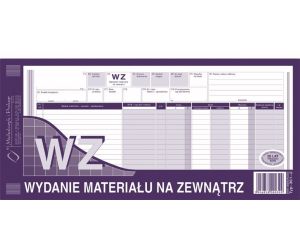DRUK WZ WYDANIE MATERIAŁÓW NA ZEWNĄTRZ M&P 1/3 A3 361-2