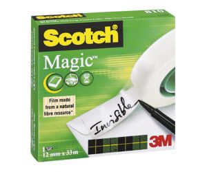 Taśma biurowa SCOTCH® Magic™ (810), matowa, 12mm, 33m