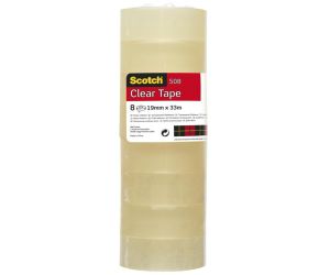 Taśma biurowa ekonomiczna SCOTCH® (508), 19mm, 33m, 8szt.