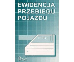 DP EWIDENCJA PRZEBIEGU POJAZDU A5 V60 DRUK