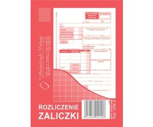 DRUK ROZLICZENIE ZALICZKI  M&P A6 409-5