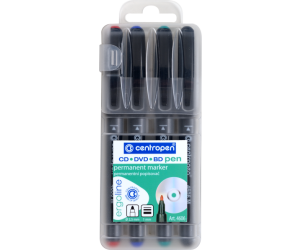 MARKER CENTROPEN CD/DVD/BD - PEN 4606" 4 KOLORY 1mm