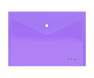 TECZKA KOPERTOWA BERLINGO ZATRZASKOWA "STARLIGHT" A4 FIOLETOWO TRANSPARENTNA