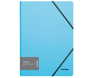 TECZKA Z GUMKĄ BERLINGO "INSTINCT", A4, 600 mM , TURKUSOWY
