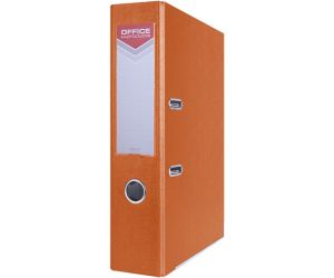 Segregator OFFICE PRODUCTS Officer z szyną, PP, A4/75mm, pomarańczowy