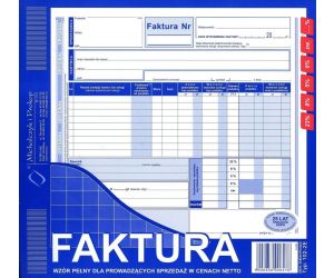 D FAKTURA VAT 2/3 A4 2SKŁ.102-2E DRUK