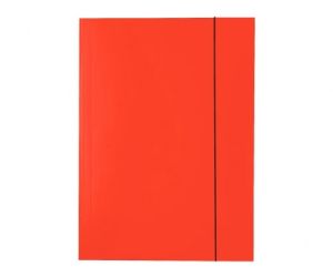 TECZKA Z GUMKĄ ESSELTE LAKIEROWANA CZERWONA