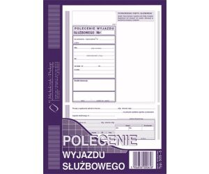 DRUK DELEGACJA POLECENIE WYJAZDU SŁUŻBOWEGO M&P A5/40 505-3