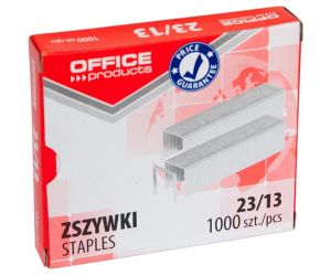 Zszywki OFFICE PRODUCTS, 23/13, 1000szt.