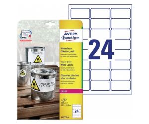 ETYKIETA SAMOPRZYLEPNA AVERY ZWECKFORM L4773-20 63,5X33,9