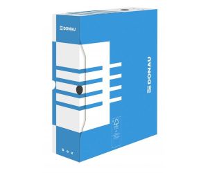 Pudło archiwizacyjne DONAU, karton, A4/100mm, niebieskie