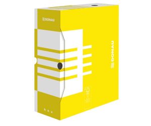 Pudło archiwizacyjne DONAU, karton, A4/120mm, żółte