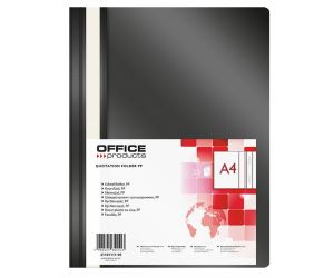 Skoroszyt OFFICE PRODUCTS, PP, A4, miękki, 100/170mikr., czarny