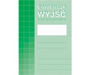 DRUK EWIDENCJA WYJŚĆ W GODZINACH SŁUŻBOWYCH  M&P 574-1