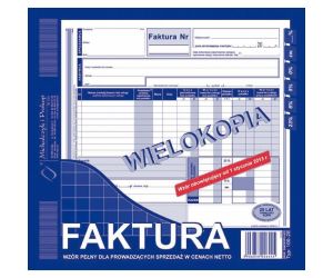 D FAKTURA VAT 2/3 A4 WIEL.100-2E DRUK