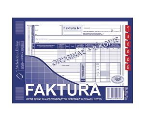 D FAKTURA VAT A5 3SKŁ.103-XE DRUK