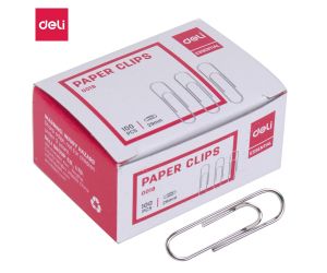 SPINACZE BIUROWE DELI 29MM SREBNE