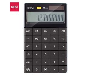 KALKULATOR DELI 12-POZYCYJNY CZARNY