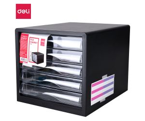 POJEMNIK Z 5 SZUFLADAMI DELI 9775 CZARNY